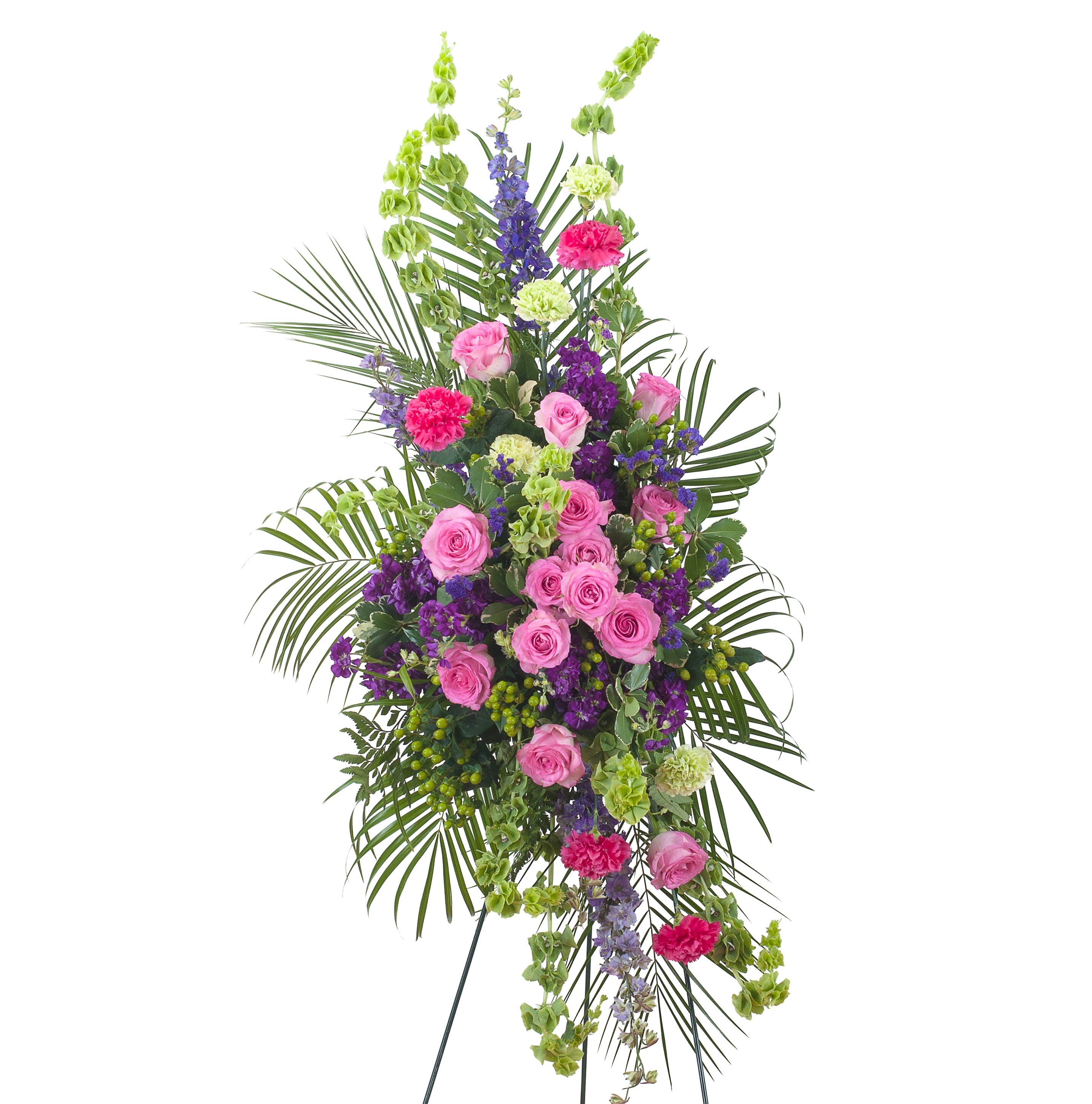 Forever Cherished Standing Spray Flower Bouquet
