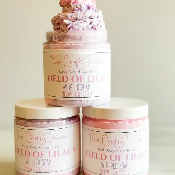 Field of Lilacs Whipped Soap