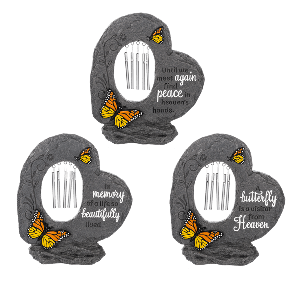 Monarch Memorial- Wind Chimes Flower Bouquet