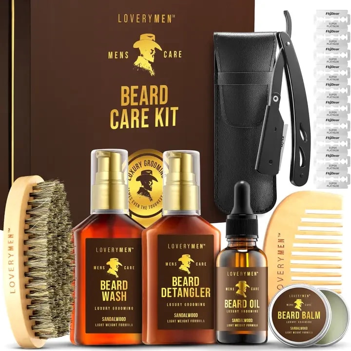 Loverymen 8Pc Beard Care Kit