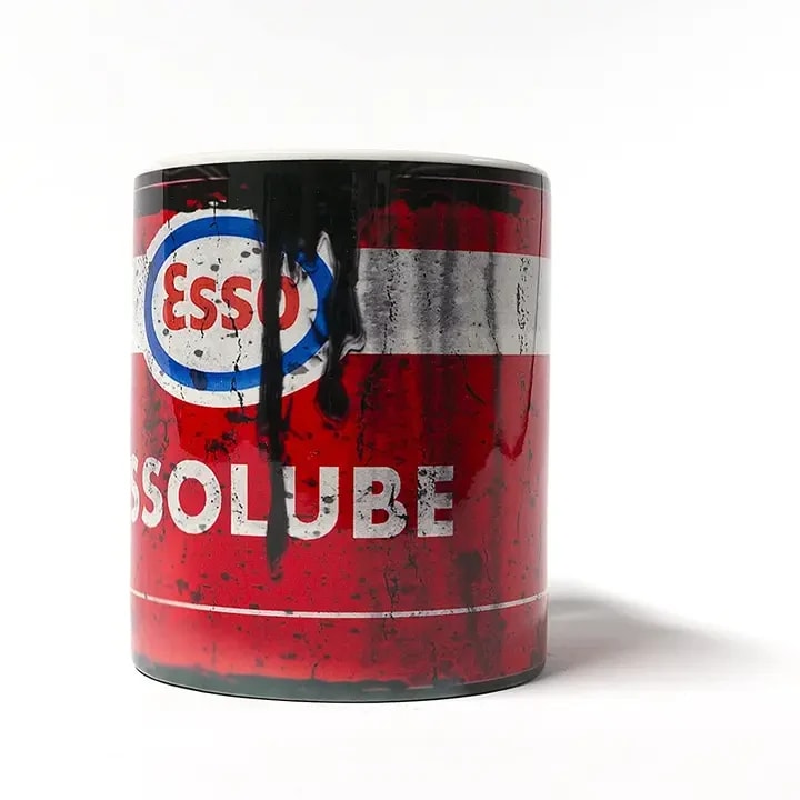Esso Lube Motor Oil Can Mug