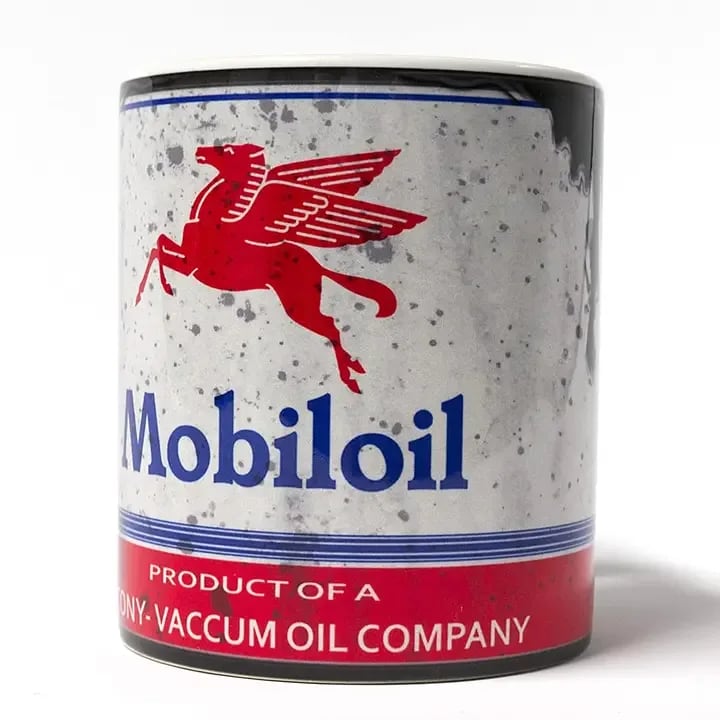 Mobil Lube Motor Oil Can Mug