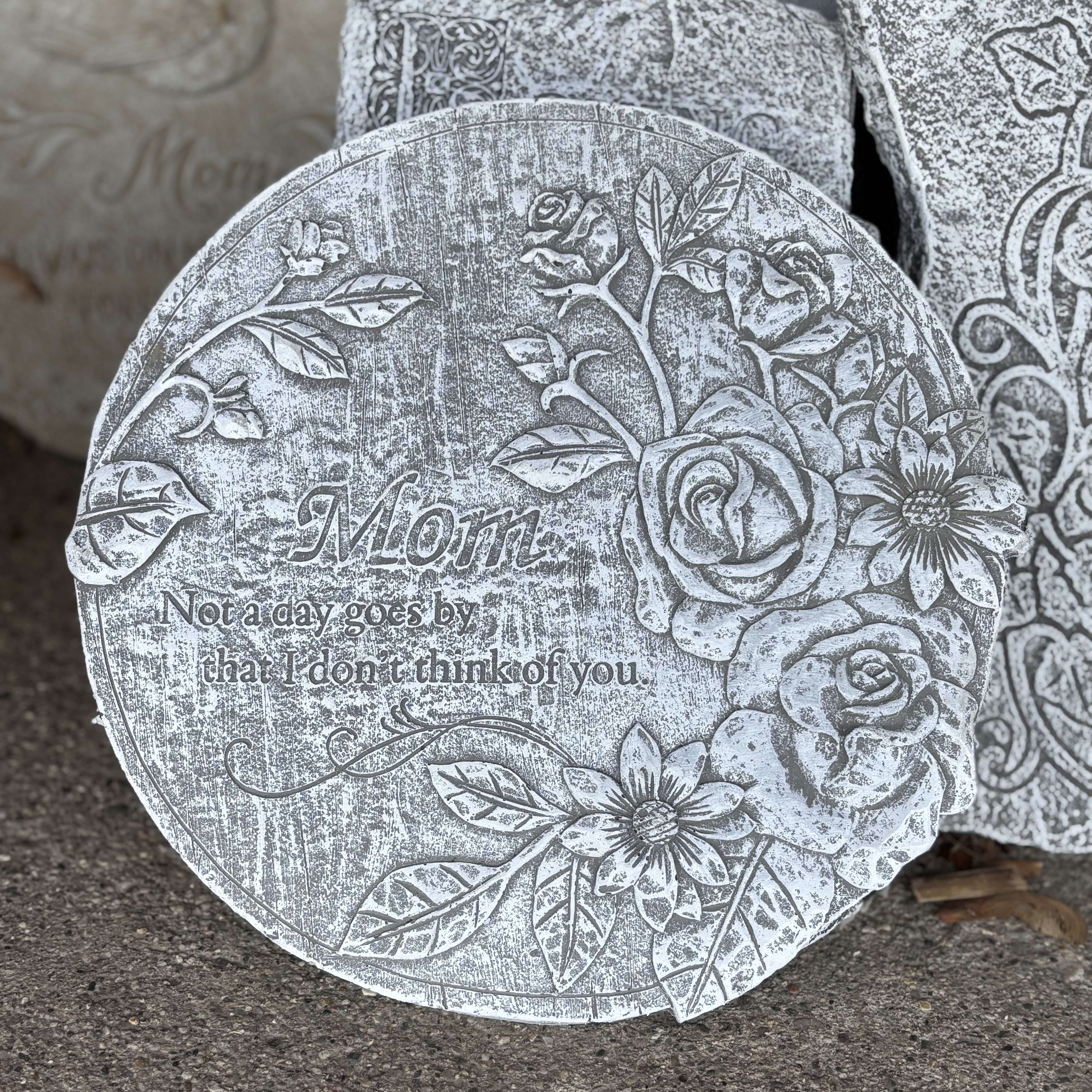 Mom Concrete Garden Stone