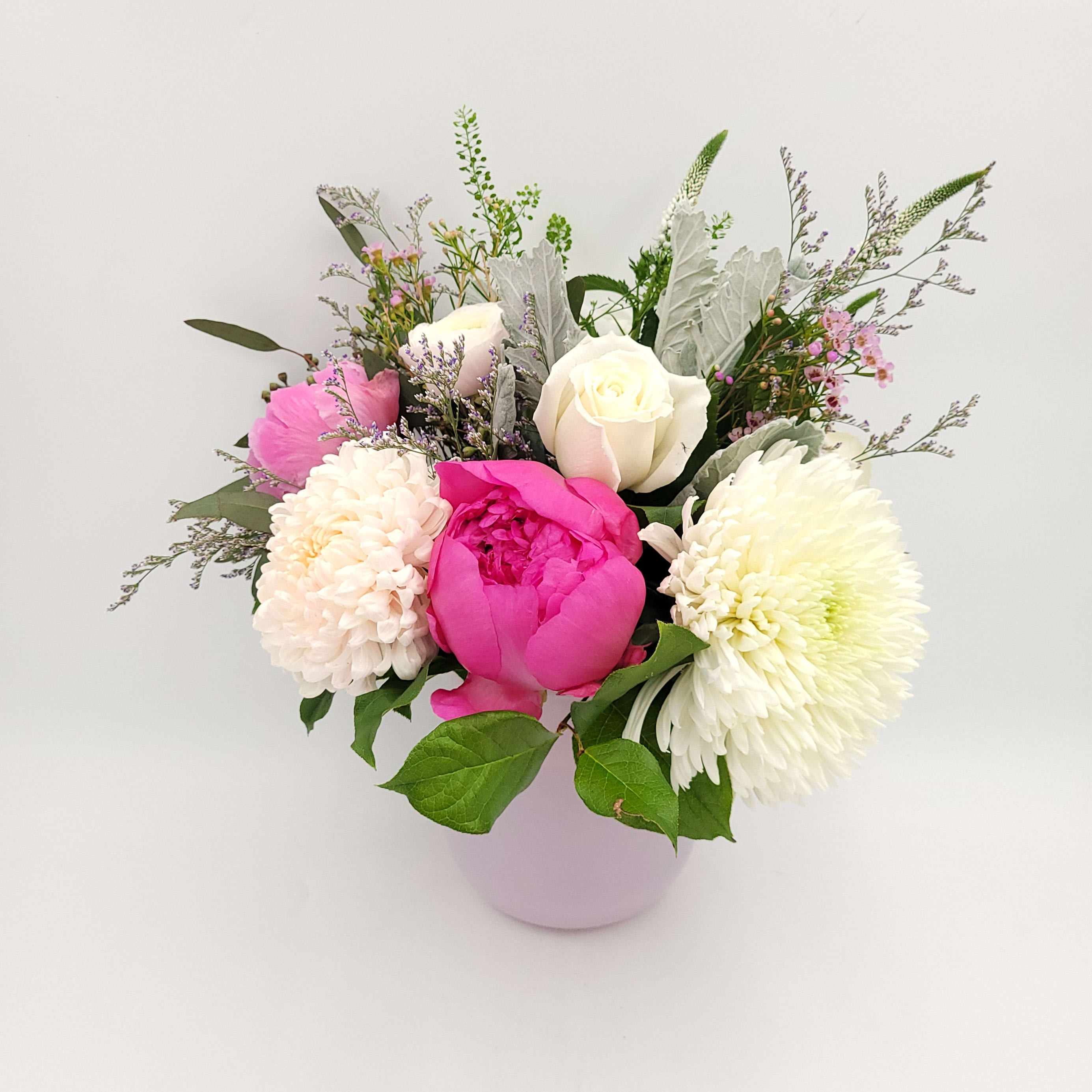 Petals of Pure Grace Vase Arrangement Flower Bouquet