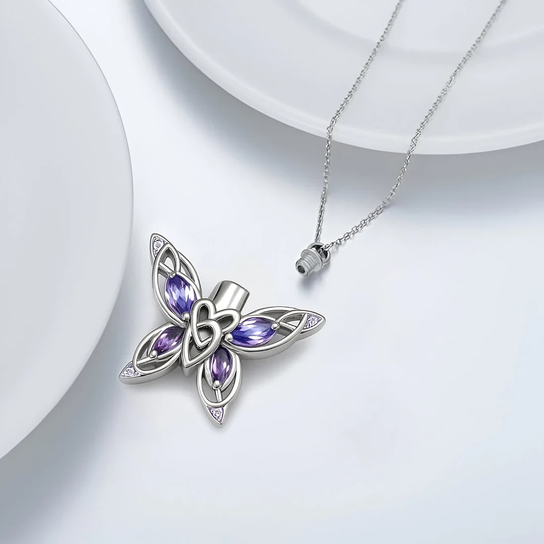 Butterfly Keepsake Cremation Necklace