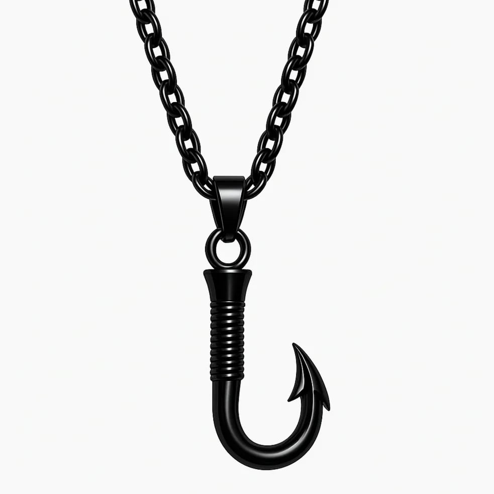 Fishhook Keepsake Cremation Necklace