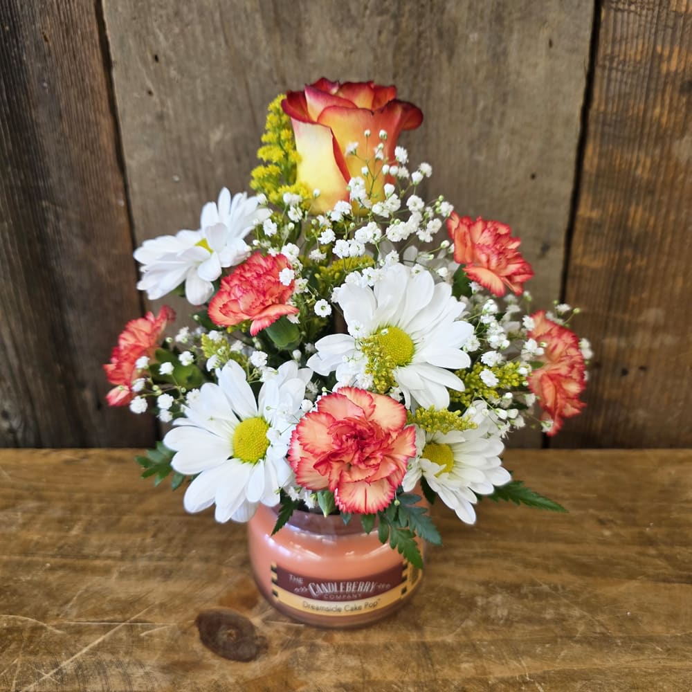 Dreamsicle Cake Pop 10oz.  Local Delivery Only Flower Bouquet