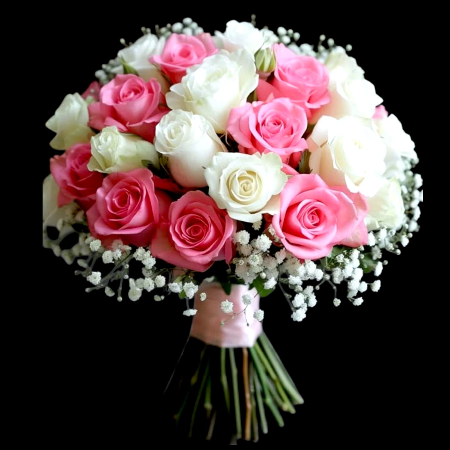 PINK & WHITE BRIDAL BOUQUET Flower Bouquet