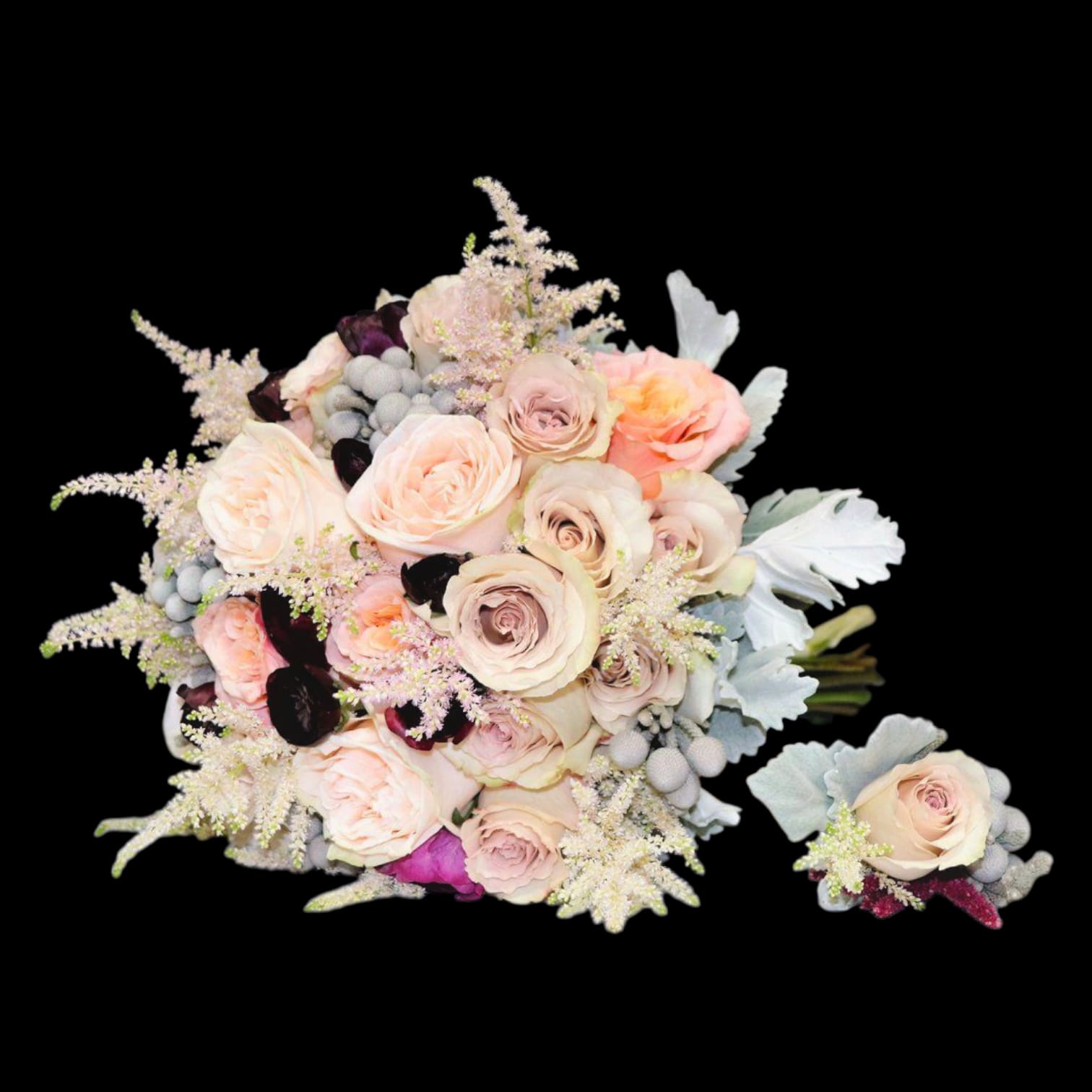 BRIDAL BOUQUET & BOUTONNIERE Flower Bouquet