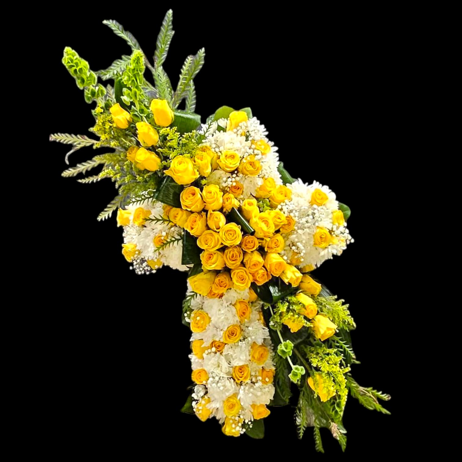 WHITE & YELLOW CROSS