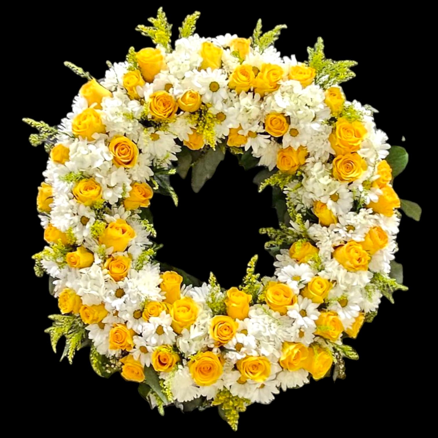 PRECIOUS YELLOWS WREATH