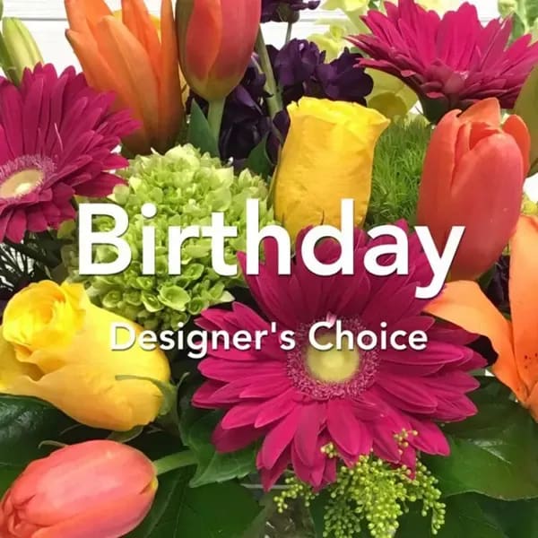 Designer's Choice Birthday Vase Arrangement