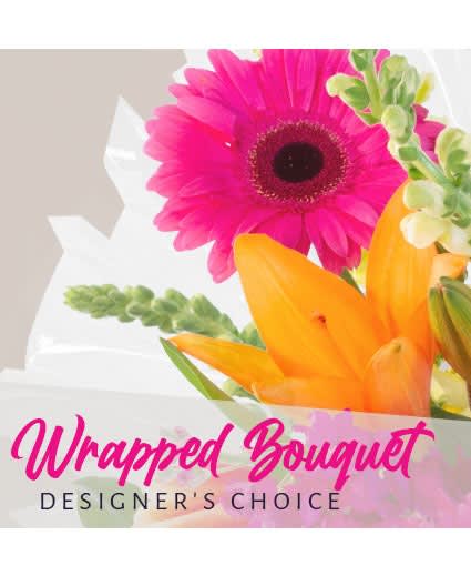 Designer's Choice Birthday Wrapped Arrangement