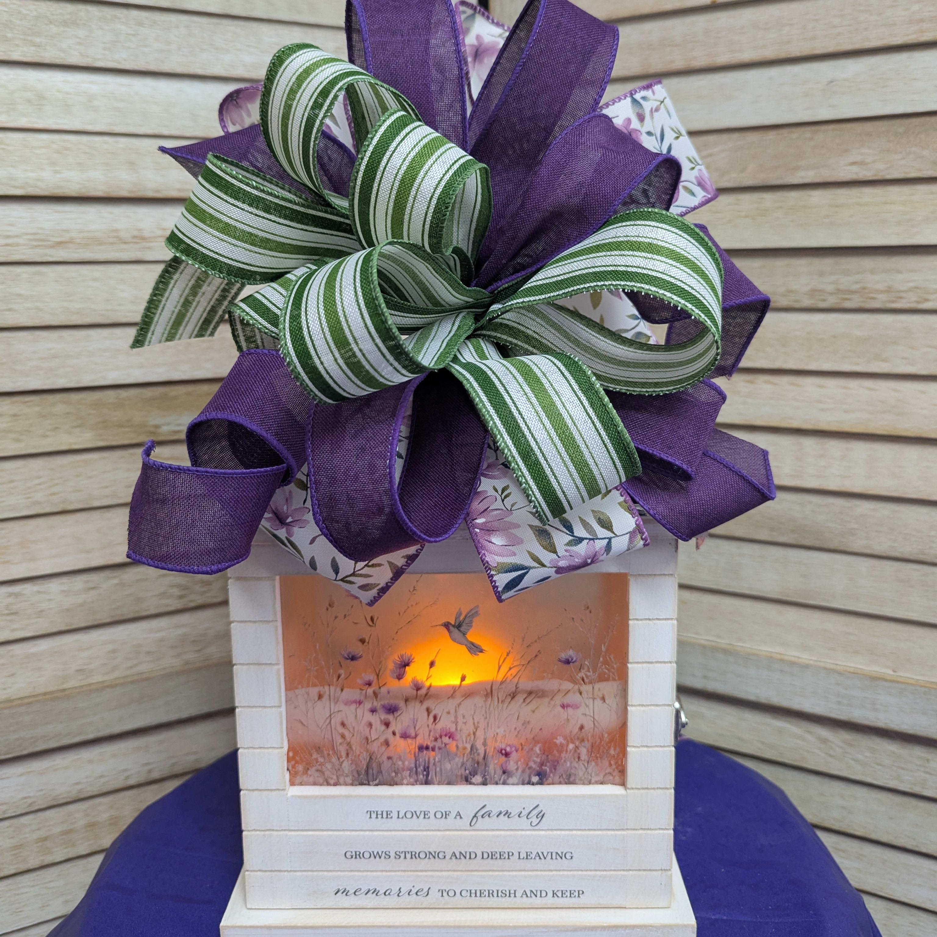 Watercolor Salt Lantern Flower Bouquet