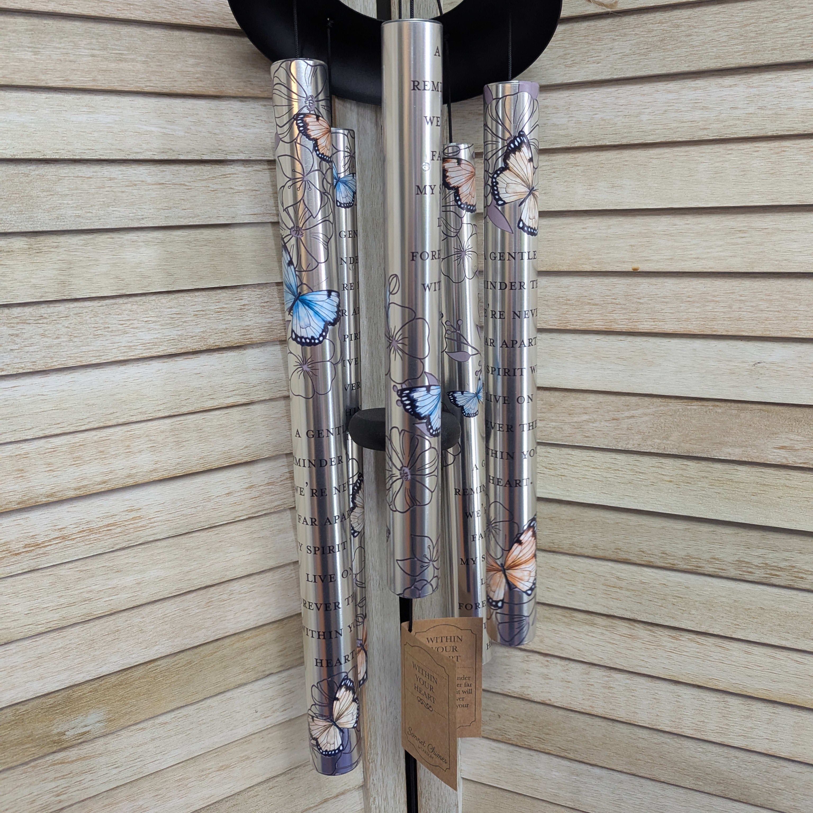 Painted Butterfly WindChime