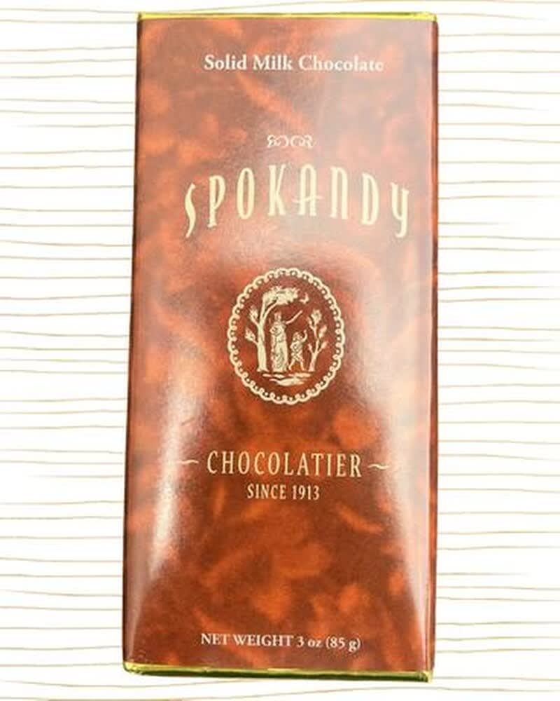 Spokandy Solid Milk Chocolate Bar