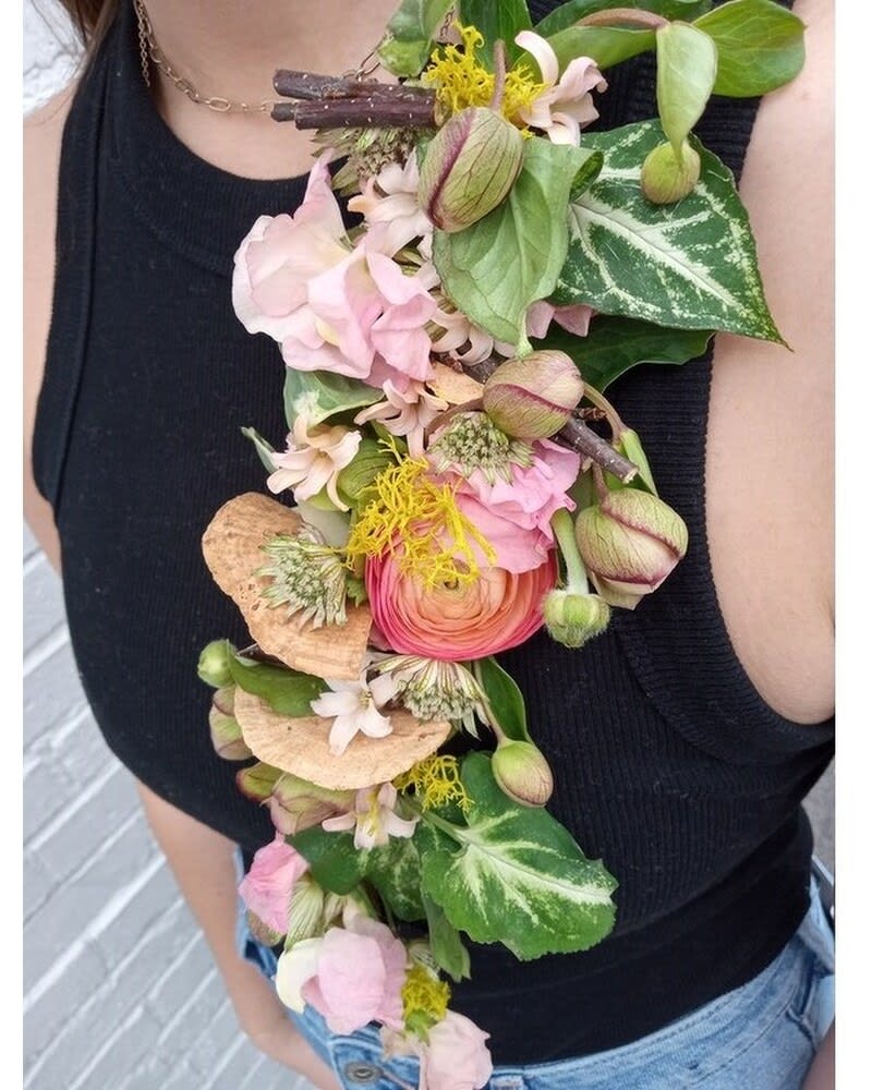 Lapel or body flowers with k-tape