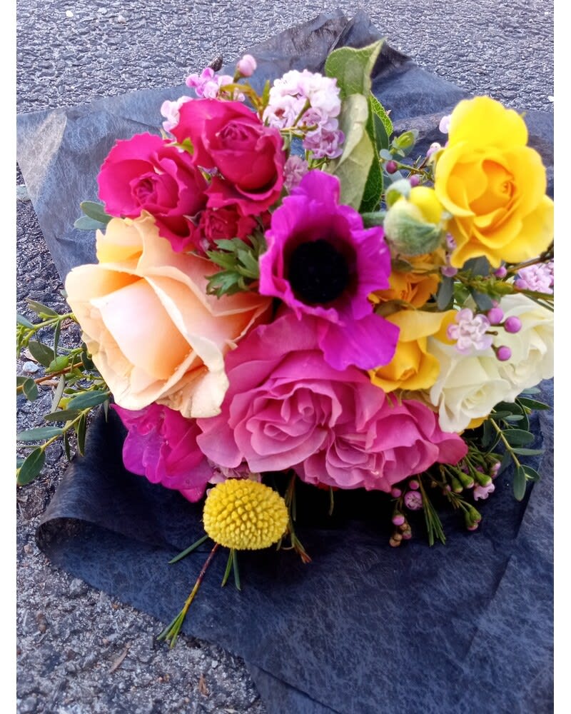 Bright and fun hand-tied bouquet Flower Bouquet