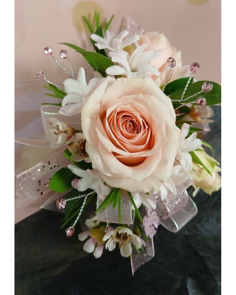soft pink corsage