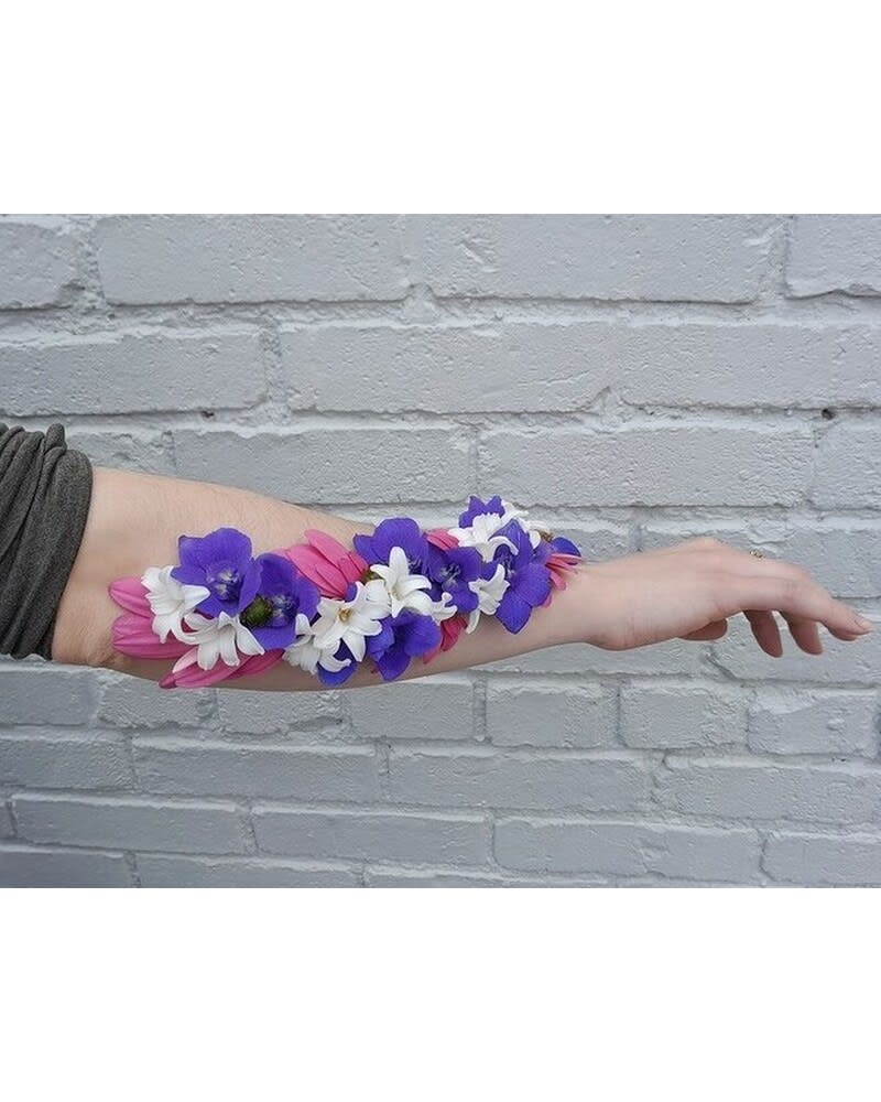 flowered k- tape body art