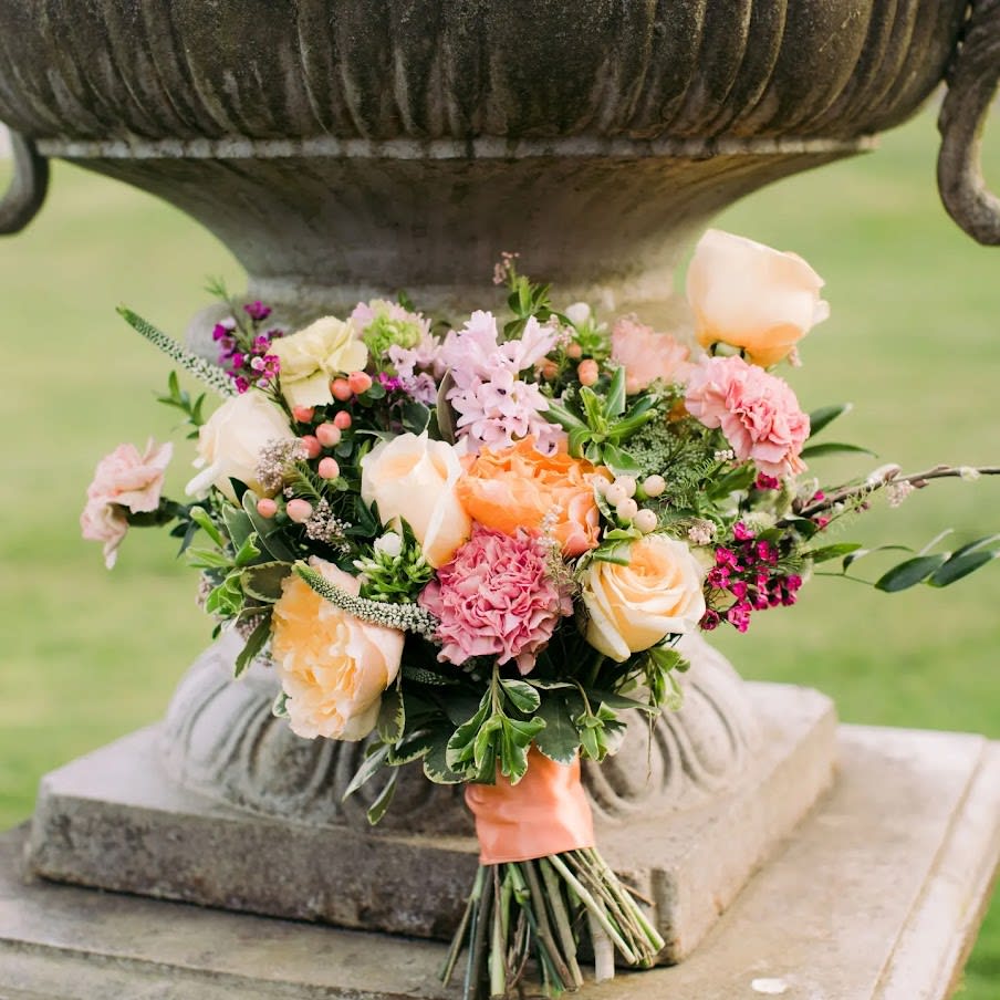 Peaches & Cream Bridal Bliss Bouquet