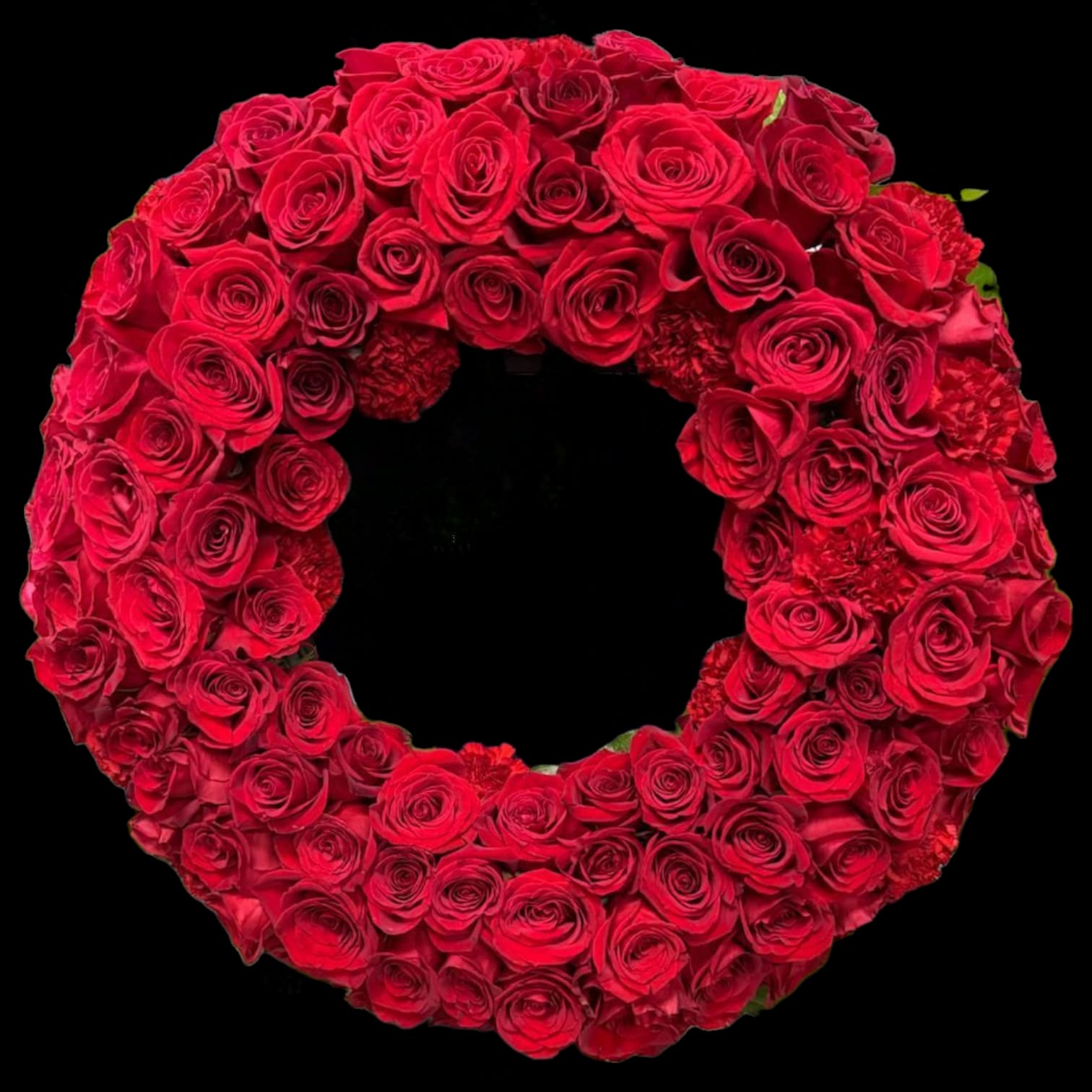 ALL RED WREATH