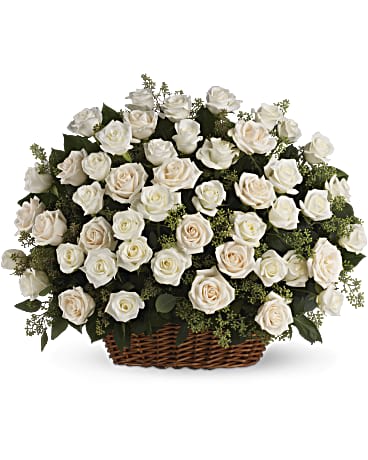 BOUNTIFUL ROSE BASKET Flower Bouquet