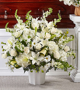 Thoughts of Tranquility Floor Basket by FTD