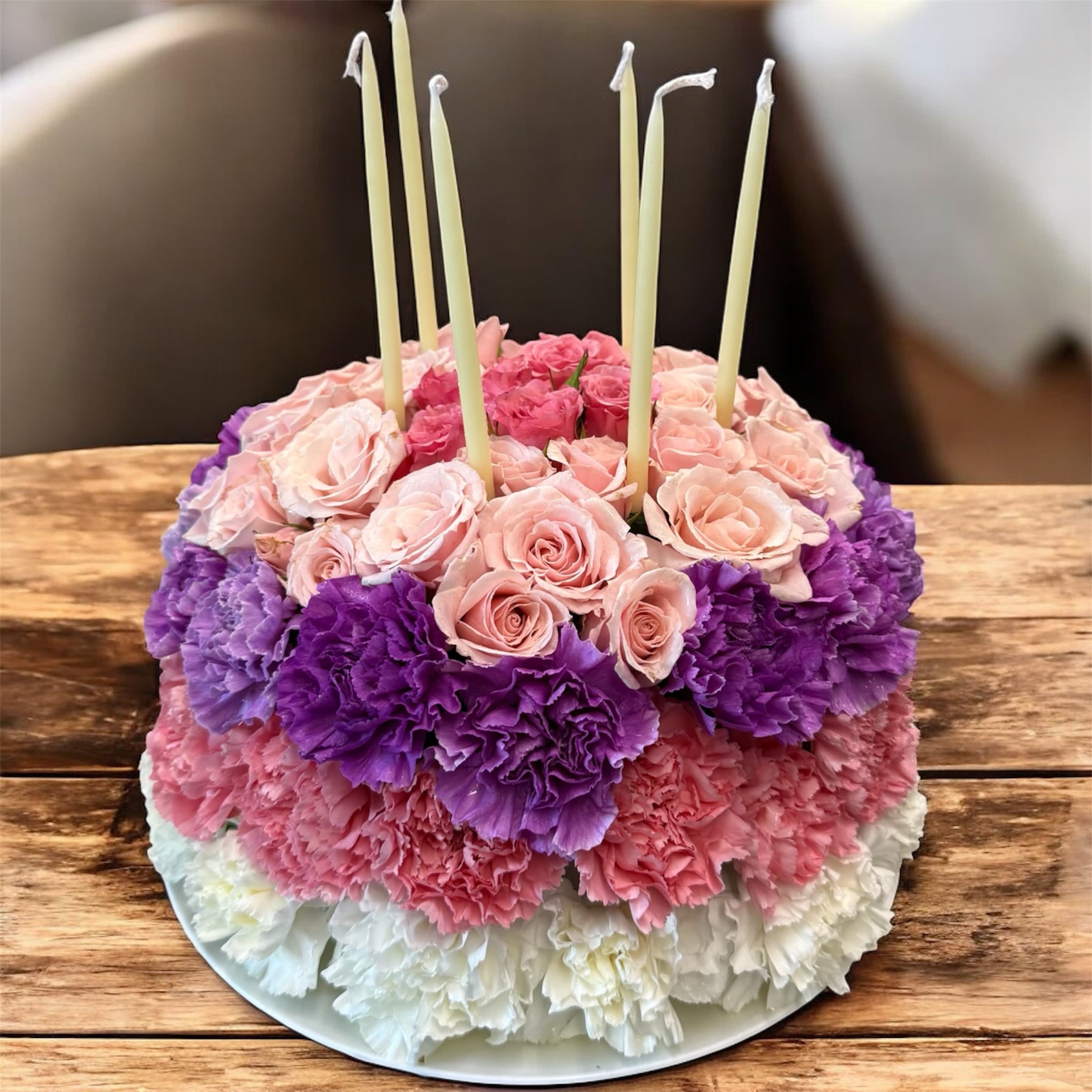 Happy Birthday Floral Cake