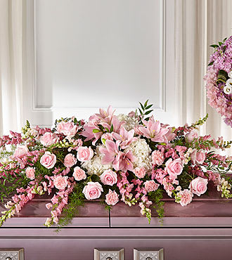 Life and Remembrance Casket Spray by FTD