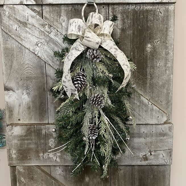 Birchwood Cheer Silk (Artificial) Swag Flower Bouquet