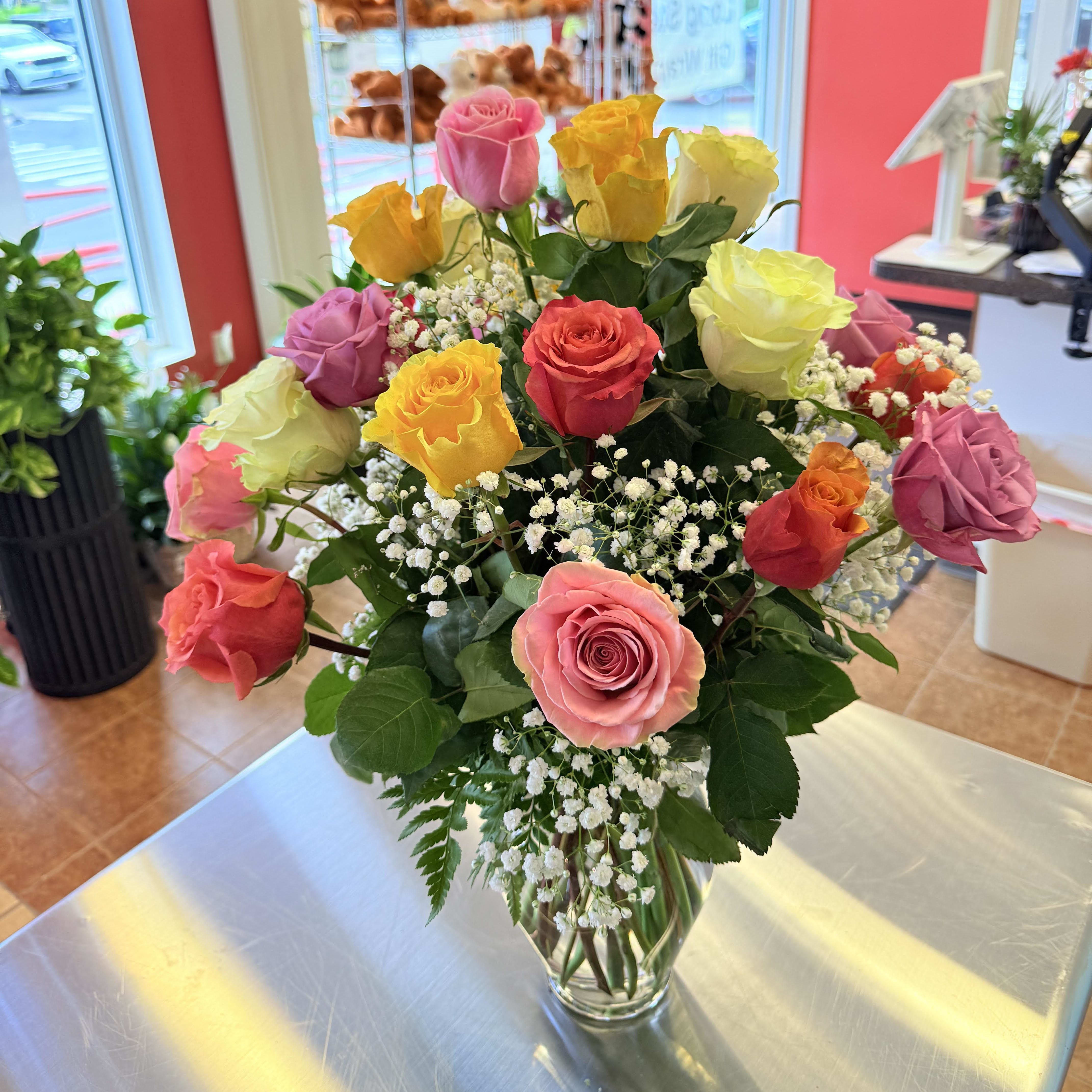 Color Me Roses Flower Bouquet