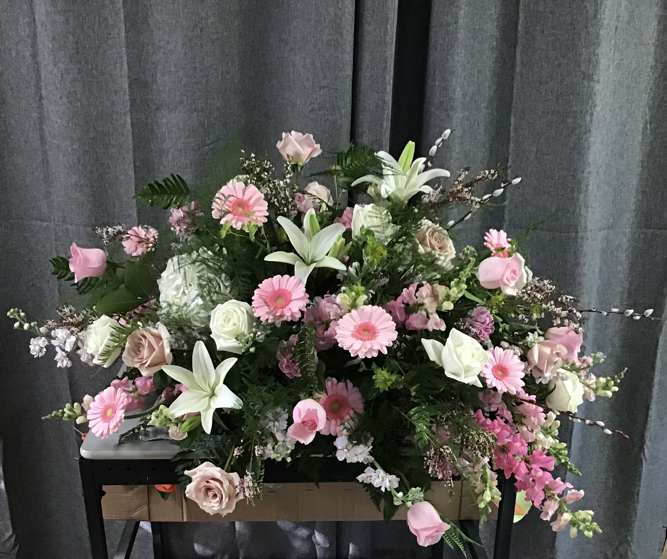 Sweet Dreams Casket Spray Flower Bouquet