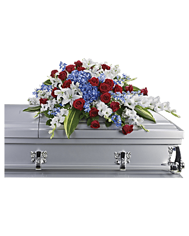 DISTINGUISHED SERVICE CASKET SPRAY Flower Bouquet