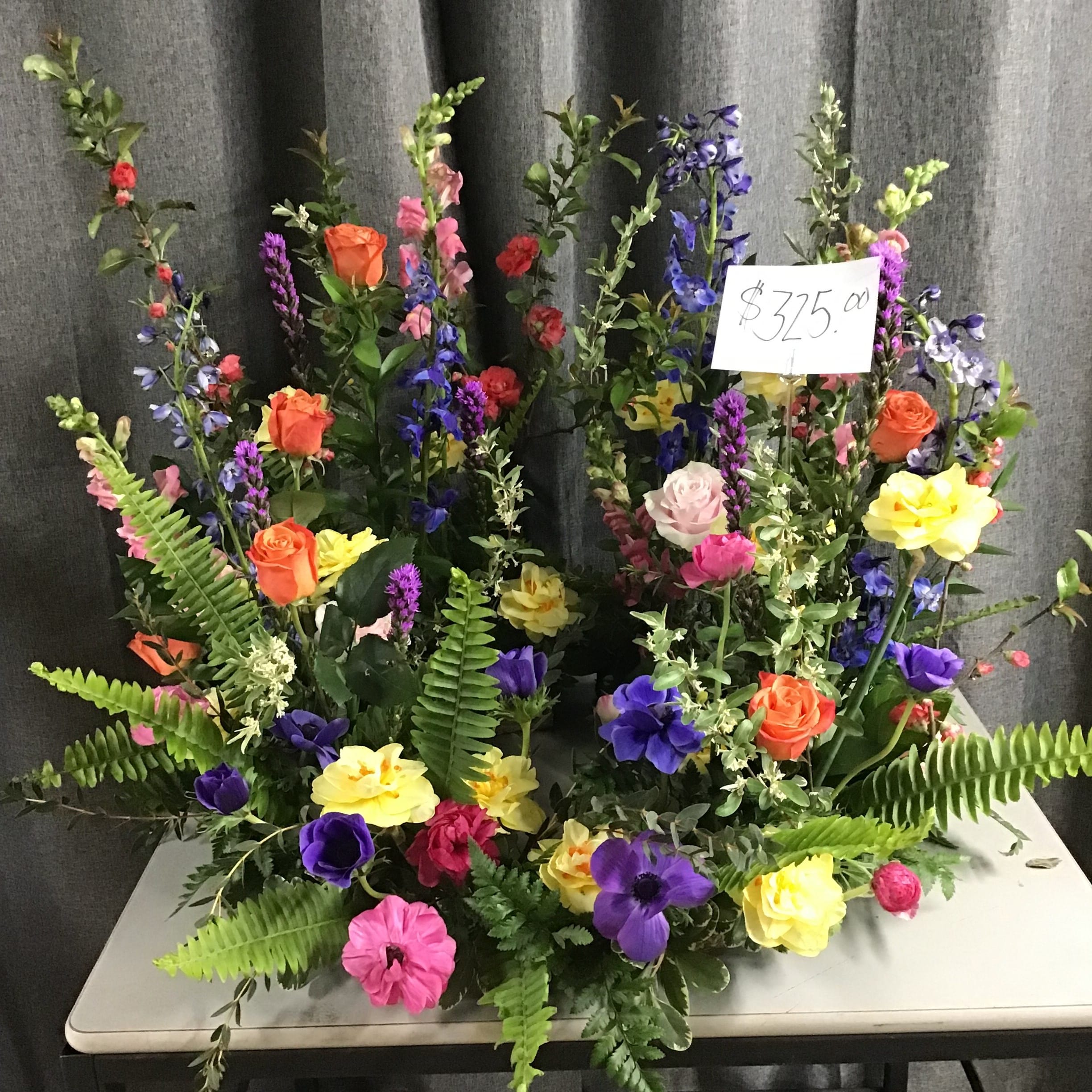 In Color Cremation Ring Flower Bouquet