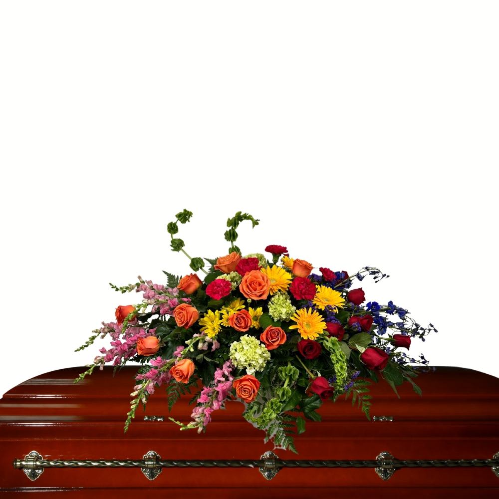 Chorus of Colour Casket Spray