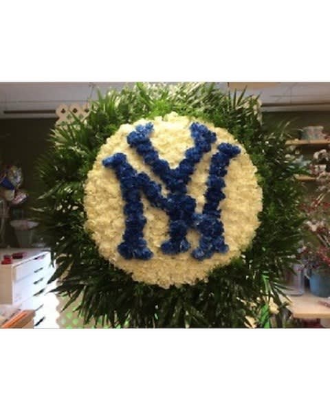 NY Blue Letters w/White Background