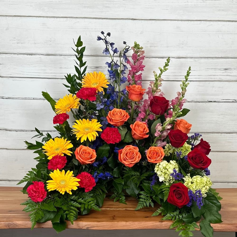 Chorus of Colour Urn Ring or Photo Arrangement
