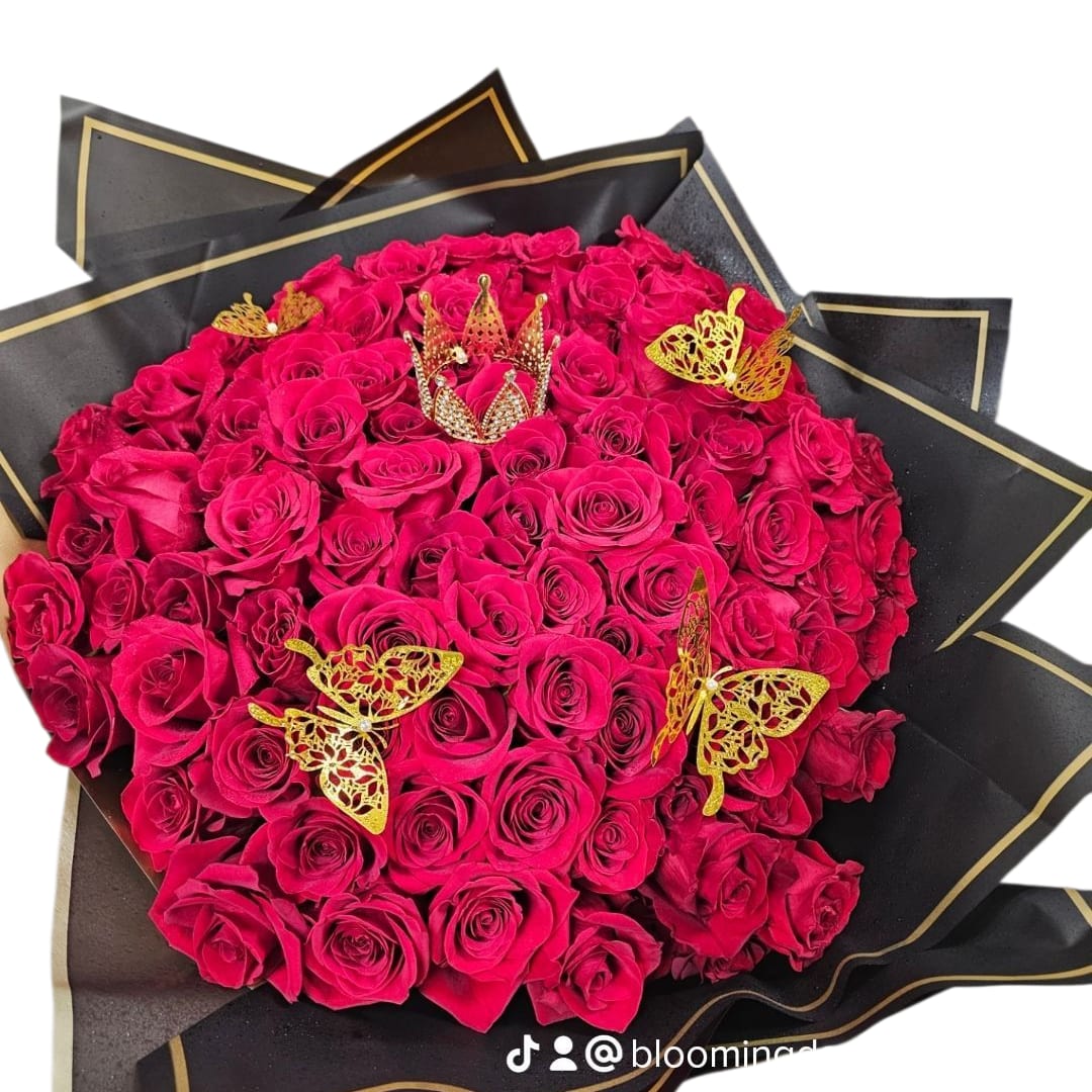 100 Red Rose Bouquet Flower Bouquet