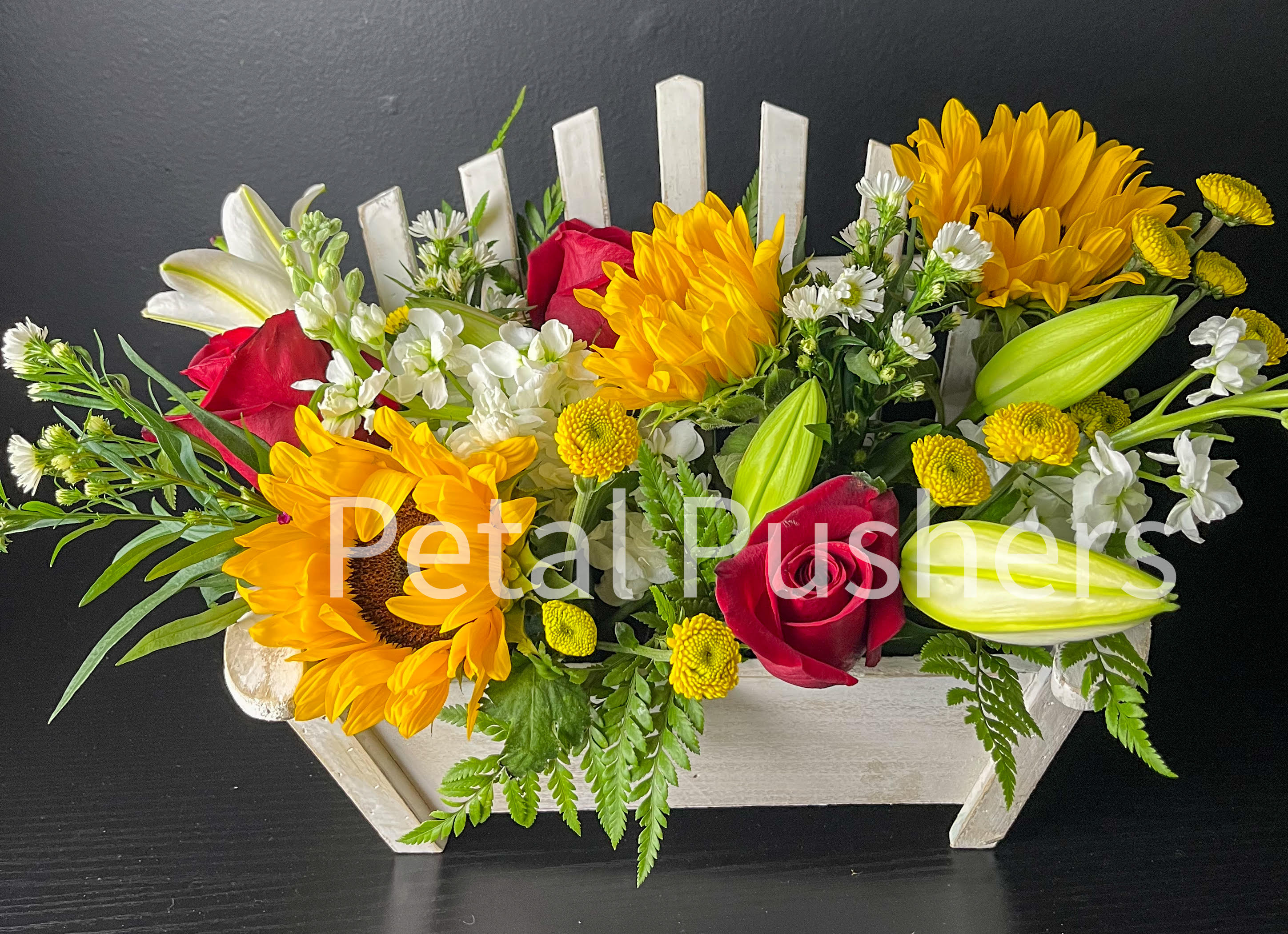 Picket Fence Flower Bouquet