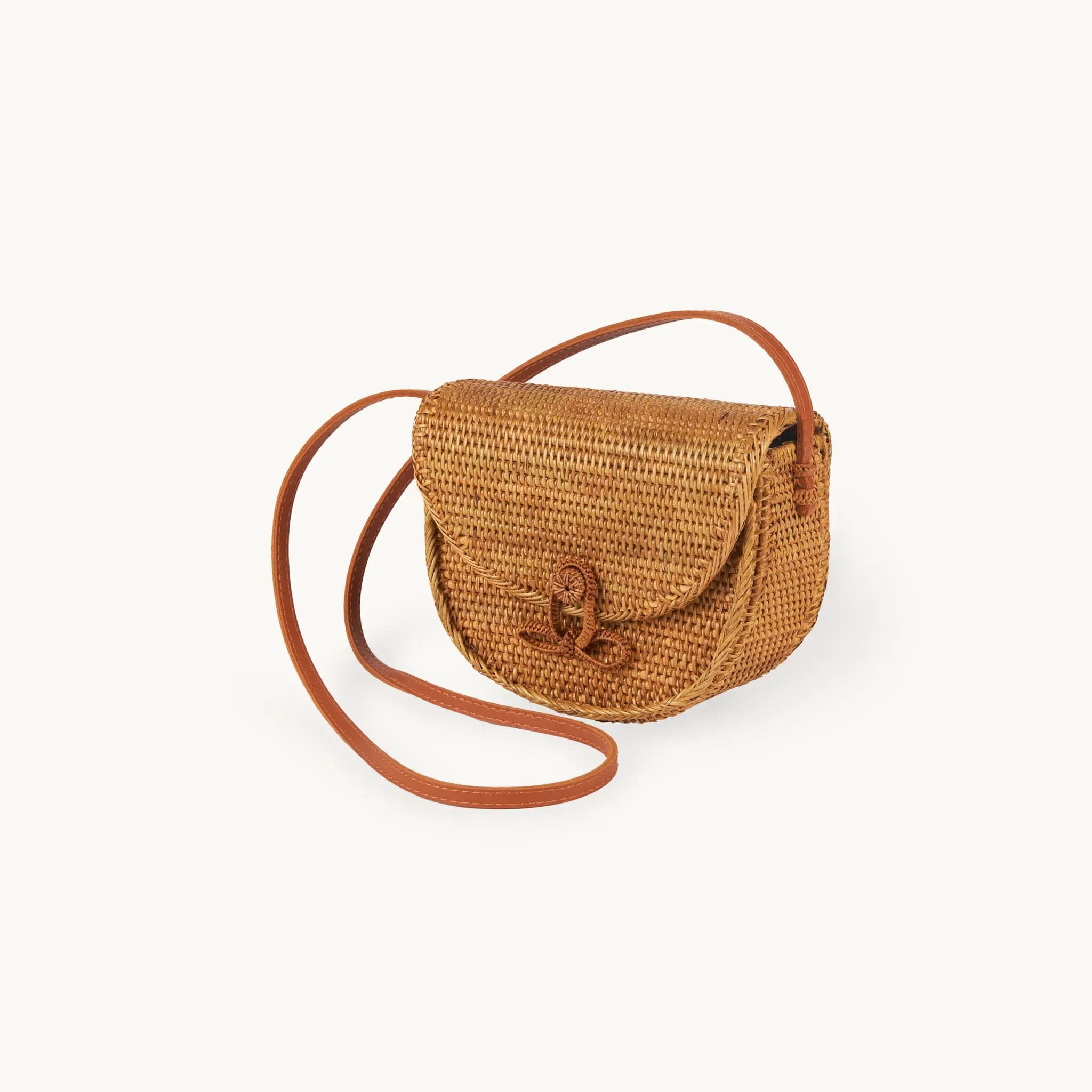 Half Moon Bali Bag - Caramel