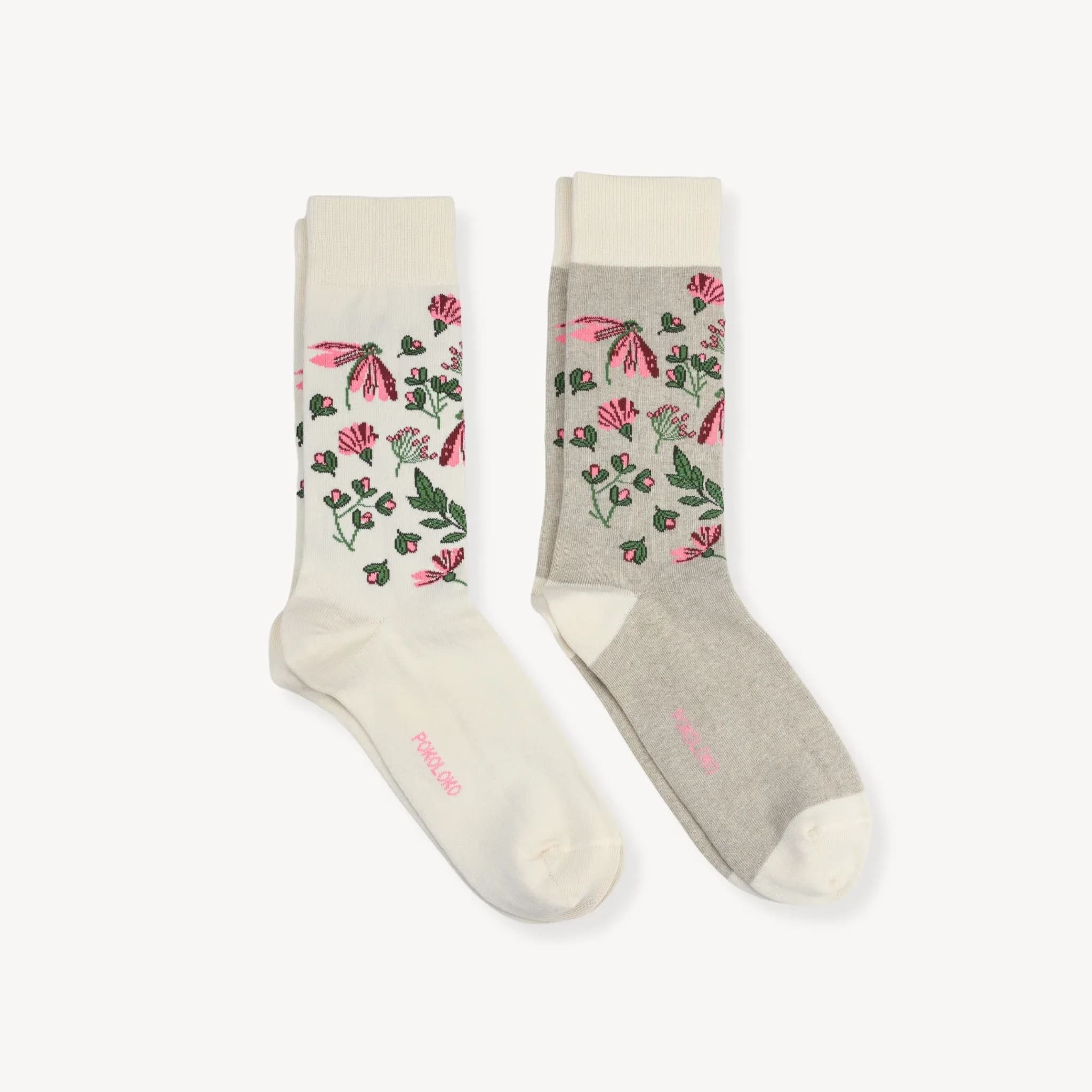 Wildflower Pima Socks - 2/Pack(S/M) Flower Bouquet
