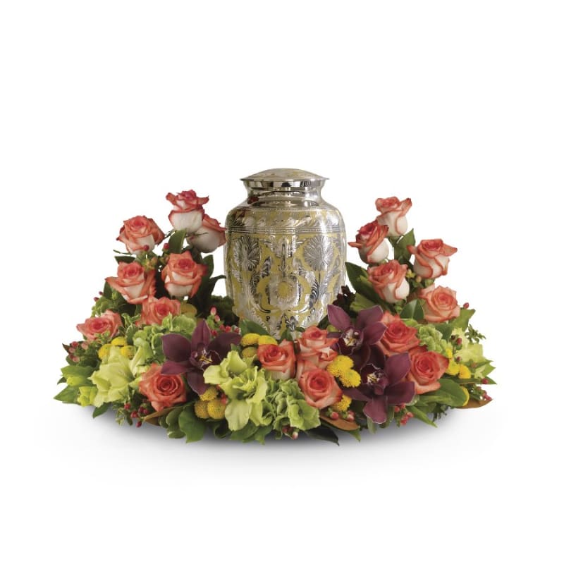 Burst of Orange Urn Tribute