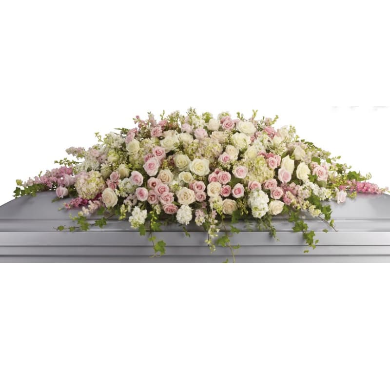 Mixed Rose Casket Spray Flower Bouquet
