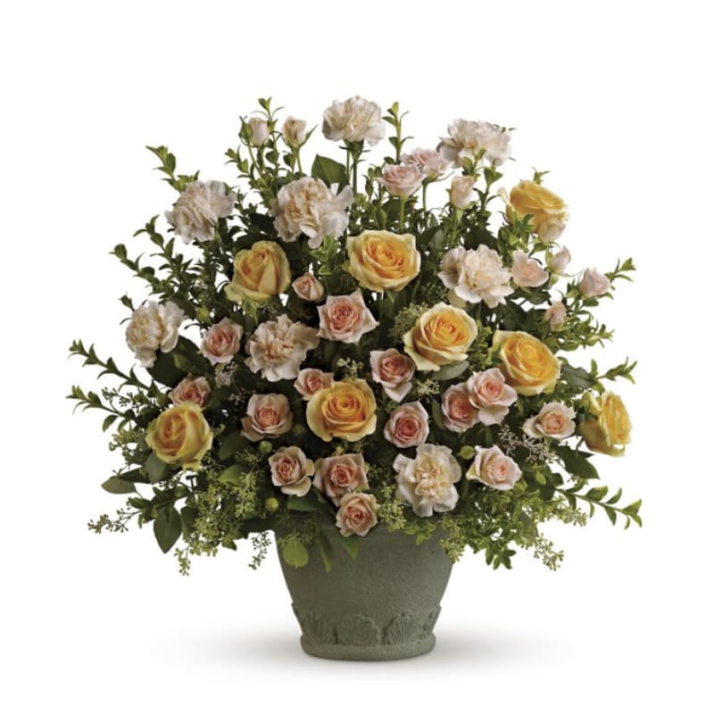 Mixed Orange Floor Basket