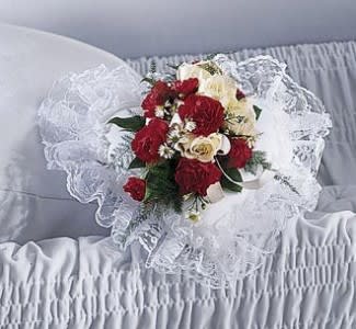Casket Heart Pillow
