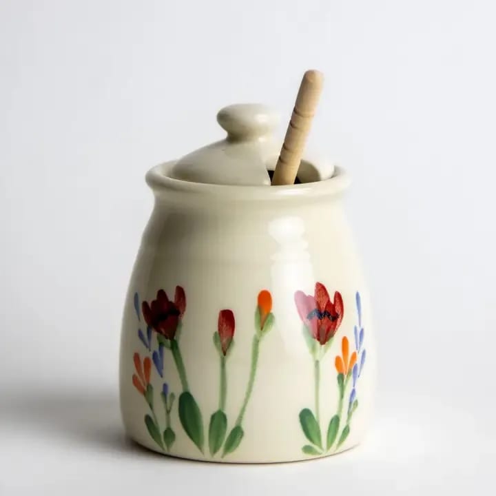 Floral Honey Pot