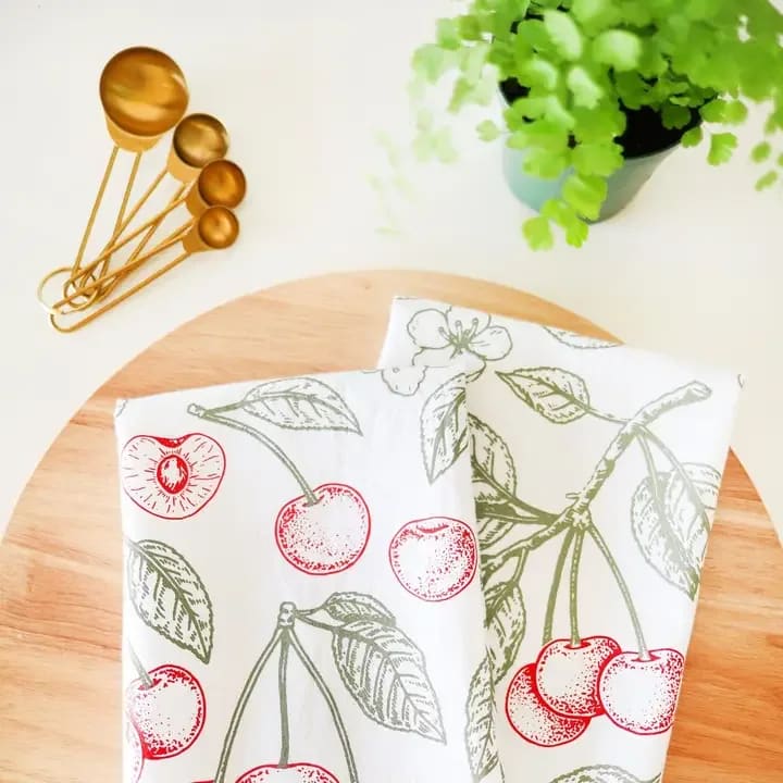 Cherry Tea Towel