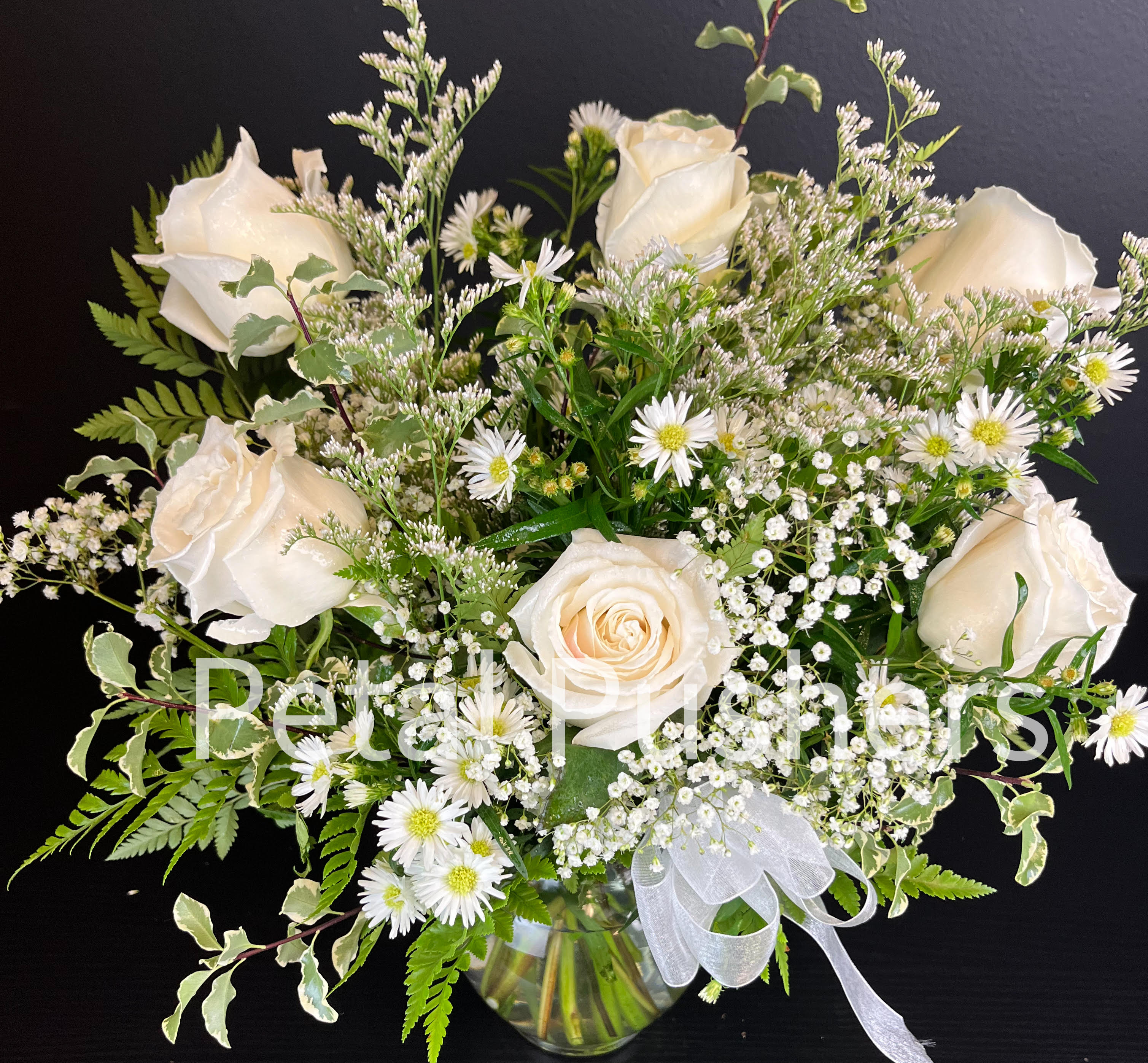 White Rose Flower Bouquet