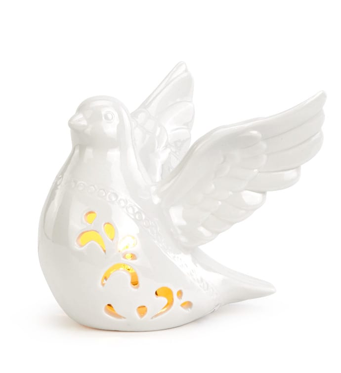 Ceramic Dove Lamp